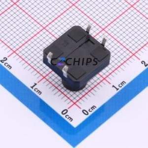 TS015-CBW1FH11.5 Tactile Switch Through hole-4P,12x12mm Switch Single Pole Single Throw Round Button 2.5N Through Hole - Product Image 2