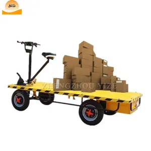 Chariot de transfert, chariot plat, plate-forme électrique robuste, chariot de livraison, pour atelier et marché