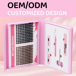 Kit de cils DIY Sulv, nouveau design, cils segmentés 20D 30D 40D, cils individuels en grappe, cils moelleux, kit d'extension de cils DIY - Product Image 1