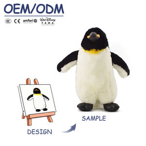 Fabrika toptan özel tasarım hayvan peluş oyuncak serisi dolması penguenler yavru tek boynuzlu tavuklar doğrudan üretici tedarikçisi - Product Image 4