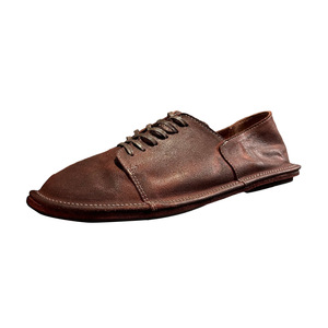 Chaussures habillées en daim à lacets pour hommes, gris foncé, couleur café, talon bas, pour le bureau et la carrière, couleur unie, résistantes à l'abrasion, cousues - Product Image 5
