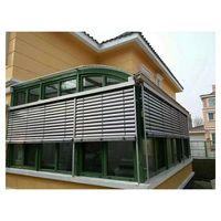 Persienne de fenêtre personnalisée mur extérieur aluminium persiennes cadre persienne motorisée