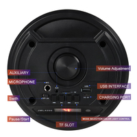 Altavoz BT inalámbrico para exteriores de alta calidad ZQS4209, soporte de sonido LED RGB, OEM, 2 uds.