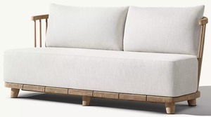 Muebles de Exterior Modernos de Madera de Teca Maciza, Sofá, Silla, Muebles de Exterior para Gimnasio, Comedor, Hotel, Parque, Sofá de Teca - Product Image 3