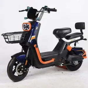 <span class=keywords><strong>Bicicleta</strong></span> Eléctrica Urbana Moderna 2025, Cuadro de Acero, Motor Trasero sin Escobillas de 48V 350W, Batería de Litio, <span class=keywords><strong>Dos</strong></span> Asientos, 3 Velocidades, Frenos de Disco, Digital - Product Image 4