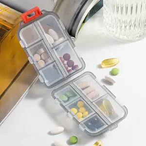 Scatola di pillole portatili kit medici divisori vitaminici contenitore organizzatore di farmaci custodia salute da viaggio Tablet portapillole piccolo