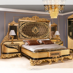 Mobili 2025 di lusso stile classico letto King Size artigiano mobili fatti a mano Villa Cama appartamento lusso camera da letto Set - Product Image 1