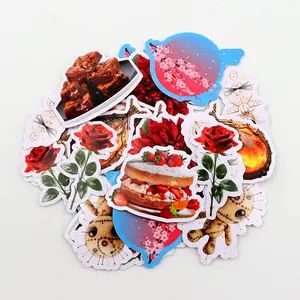 Full Color Decorative Adhesive PVC Vinyl Stickers Custom Printed Cute Decal Die Cut Sticker