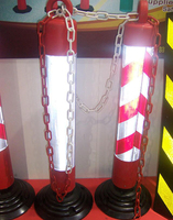 Poteau de signalisation flexible en PU, vente chaude 2025, 120 cm, avec base en caoutchouc, poteau de stationnement flexible 80 cm, produits de sécurité