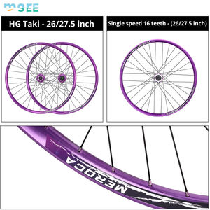 SeeMore Paire de roues de VTT frein à disque en aluminium 26/27.5 pouces 120mm AM tout-terrain haute résistance 35mm largeur pièces de vélo <span class=keywords><strong>roue</strong></span> - Product Image 5