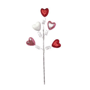 Adornos de Corazones para el Día de San Valentín, Adornos de Corazones Artificiales con Tallos, Artículos para Fiestas de Boda, Centros de Mesa - Product Image 5