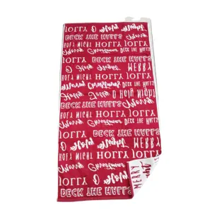 Red custom beach towels 100% thin organic cotton terry checkered word printed woven jacquard beach towels with logo custom print