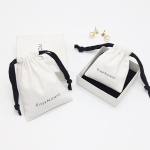 Pochette en toile de haute qualité pour peignes, sac d'emballage pour peignes, petite pochette en coton à cordon pour bijoux et cadeaux - Product Image 1