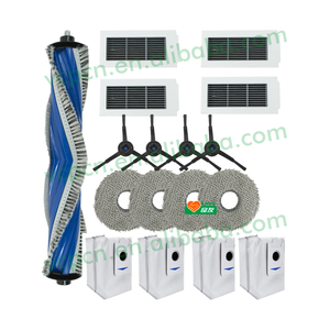 Repuestos y Accesorios para Robot Aspirador Ecovacs <span class=keywords><strong>Debot</strong></span> X5 Pro X5 Plus: Rodillo Principal, Cepillo Lateral, Filtro HEPA, Paño de Limpieza, Bolsa para Polvo - Product Image 1