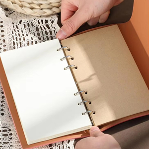 Cuadernos de estudiante <span class=keywords><strong>A6</strong></span> Retro al por mayor, cuadrículas de líneas coloridas, página interior en blanco, diario de autocuidado de hojas sueltas, cuaderno diario - Product Image 3