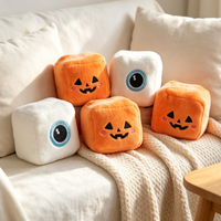 Jouet en peluche cube Halloween super solide à presser, sensoriel, anti-stress avec expressions mignonnes et effrayantes – Vente en gros