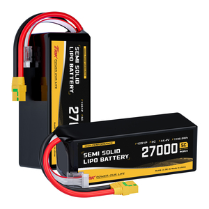 Batería LiPo Semisólida de 300Wh/kg, 44.4V, 27000mAh, 12S, 5C, Alta Densidad de Energía para Drones Industriales UAV de Larga Duración - Product Image 1