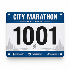 Placa de identificación de atletas de atletismo, número de carrera de maratón en papel Tyvek - Product Image 5