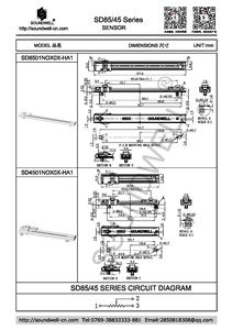 เซ็นเซอร์แบบสไลด์ต้านทาน SD85/SD45 ยี่ห้อ Soundwell เซ็นเซอร์เครื่องใช้ไฟฟ้าภายในบ้านความแม่นยำสูง - Product Image 2