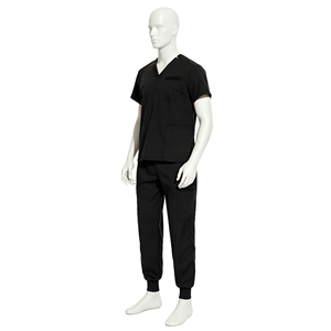 Uniforme Quirúrgico Unisex Básico de Color Sólido con Cuello en V, de Secado Rápido, Delgado, para Clínica Dental - Product Image 2