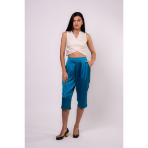 Culottes en satin ornées de chaînes de saphirs Brangio Luxe - Product Image 3