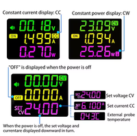 Module d'alimentation régulateur de tension numérique à courant continu XY-SK120 avec écran LCD couleur VA à angle de vision complet et mise à niveau du micrologiciel