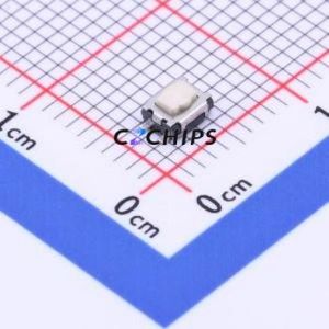 GT-TC034B-H018-L1W Tactile Switch SMD Switch Single Pole Single Throw Knob Button 2.5N Vertical Mount - Product Image 1