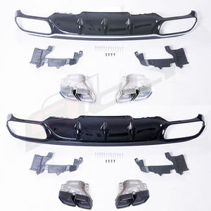 Diffuseur d'origine pour Benz 2016-2022 classe E W213 version exécutive mise à niveau diffuseur <span class=keywords><strong>de</strong></span> style E63 AMG avec tuyau d'échappement - Product Image 6