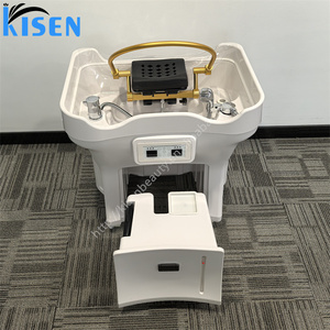 Kisen Pipeless Portable Mobile Shampoo Basin Hair Washing Sink with 25L Waste Water <b>Bucket</b> 50L Water tank Heater - Product Image 3