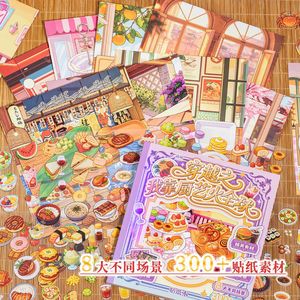 Paquete de 15 Pegatinas de Viaje en el Tiempo, Serie Soy un <span class=keywords><strong>Chef</strong></span> Maestro, Pegatinas de Paisajes Inmersivos, Juguetes Educativos para Niños - Product Image 3