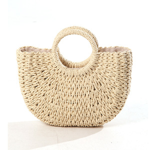 Borsa da Spiaggia Donna 2024 Personalizzata alla Moda, Borsa Estiva in Rafia Intrecciata - Product Image 2