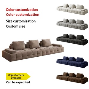 Factory DirectHigh Resilience <b>Sponge</b> Modern Fabric Sectional <b>Sofa</b> Three Seat Tufted Design Straight Arm Living Room Furniture - Product Image 6