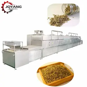 Tunnel Cumin Seeds Microwave Sterilization Machine Continuous Jeera Microwave Sterilizer Spices Sterilization Equipment