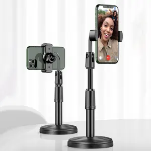 Masaüstü mobil telefon tutucu standı 360 döndür canlı akış için çekim Video Youtube esnek Tablet telefon ayakta tutucular