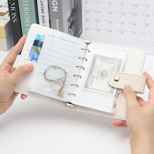 Tùy chỉnh kế hoạch chất kết dính máy tính xách tay <span class=keywords><strong>A5</strong></span> A6 Vòng chất kết dính Ngân Sách PU da Chất kết dính CLIP máy tính xách tay kế hoạch tổ chức - Product Image 6