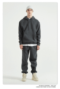 Mens Quần Áo Thể Thao Và Áo S Bông Nặng Thời Trang Phố Quá Khổ Phù Hợp Với Chúng Tôi Kích Thước Áo Bộ - Product Image 2