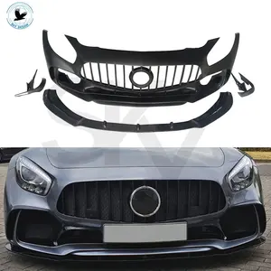 Kit de partes do carro estilo prior para amg gt, ajuste frontal do pára-choque, lateral, difusor traseiro