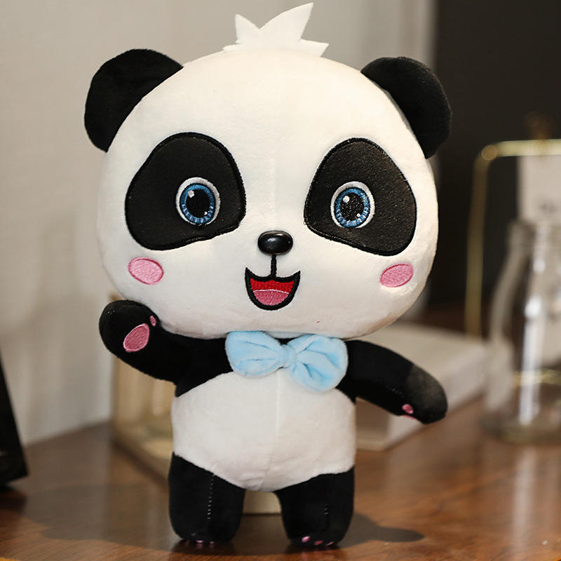 2024 New Design Winter Couple Panda Doll Kawaii Plush Soft Panda Toys for Gift