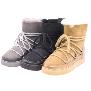 Bottes imperméables en daim pour femmes, chaussures imperméables, à la mode, meilleur prix, échantillons gratuit, - Product Image 1