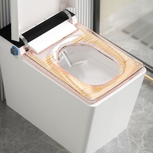 Toilette intelligente moderne et économique, cuvette carrée, évacuation en S, télécommande pour <span class=keywords><strong>salle</strong></span> <span class=keywords><strong>de</strong></span> <span class=keywords><strong>bain</strong></span>, applicable aux hôtels - Product Image 2