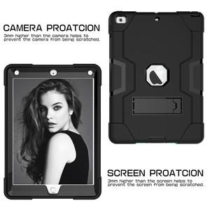 Couverture d'<span class=keywords><strong>ipad</strong></span> 9.7, 2017 et 2018, design antichoc, en silicone, robuste, avec béquille, <span class=keywords><strong>6e</strong></span> <span class=keywords><strong>génération</strong></span> - Product Image 3