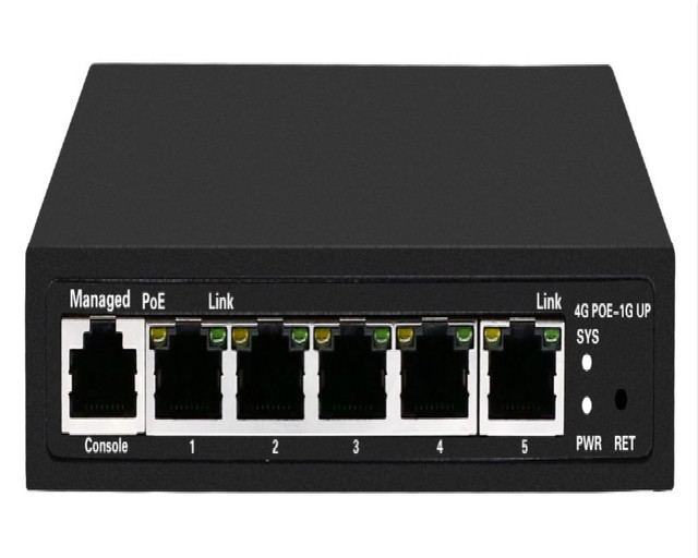 65w Poe Switch 5 Port Managed Power Over Ethernet Switch Smart Web Management Poe
