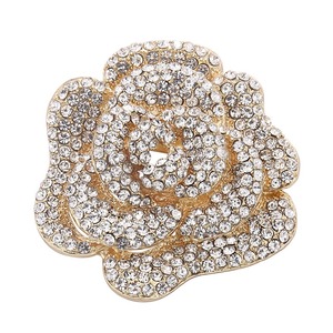 Broche de Moda con Diamantes, Diseño Elegante de Varias Capas, para Mujer, Ideal para Regalo, con Camelias y Rosas - Product Image 1