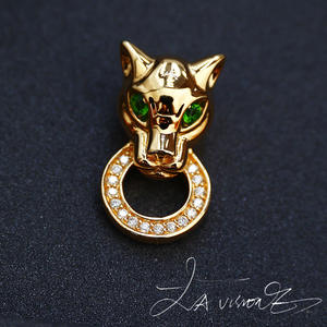 Colgante de la serie Counterattack de aleación vintage con cristales de plata 925 y diamantes de imitación - Product Image 2