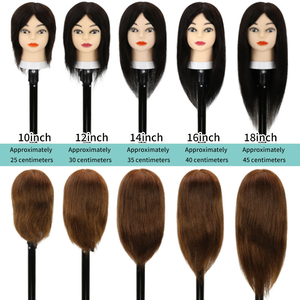 Mannequin d'entraînement pour coiffeur afro-américain, cheveux vierges, <span class=keywords><strong>pas</strong></span> <span class=keywords><strong>cher</strong></span>, pour la cosmétologie, tressage et coupe <span class=keywords><strong>de</strong></span> cheveux raides, pour la décoloration des cheveux - Product Image 4