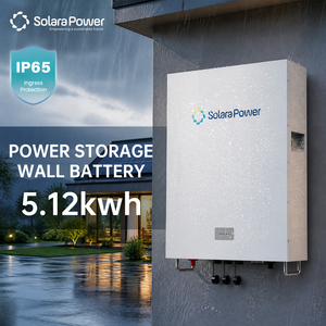 Solara Power 5.12KWh 48V 100Ah LiFePO4 Split Power Wall-Mounted Lithium <b>Battery</b> 5-10kW Output Hybrid Grid Support Smart BMS IP65 - Product Image 1