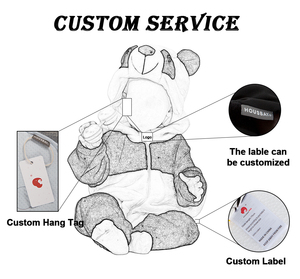Monos de <span class=keywords><strong>oso</strong></span> para niñas y niños, disfraces de Cosplay, peleles de animales para bebés recién nacidos con cremallera frontal, venta al por mayor - Product Image 6