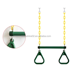 Zoshine - Vente flash : Accessoires de terrain de jeu pour enfants - Barre de trampoline avec anneaux et chaîne robuste pour la sécurité des enfants - Product Image 2