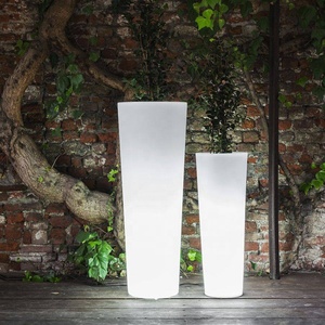 Maceta Redonda con Luz LED para Jardín o Balcón, Macetas Iluminadas, Maceta LED con Luz Solar para Calle - Product Image 5
