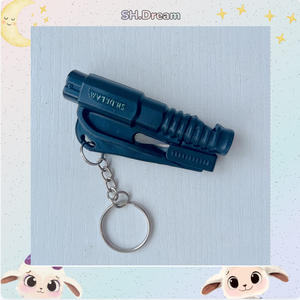 <span class=keywords><strong>Kit</strong></span> d'outils d'autodéfense pour femmes, fournitures, marteau de sécurité automobile, sifflet d'urgence automobile, brise-vitre, porte-clés, coupe-ceinture de sécurité, porte-clés - Product Image 2